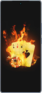 TPU чехол Горящие карты для Infinix Note 40 - 839b-3707 изображение 