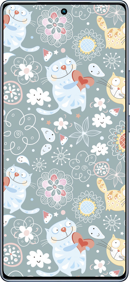 TPU чехол Котята v3 для Infinix Note 40 - 1223b-3707 изображение 