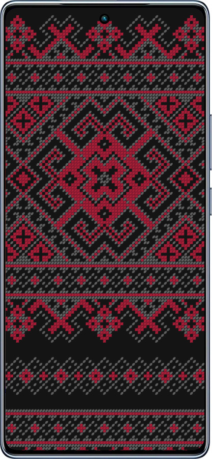 TPU чехол Вышиванка 52 для Infinix Note 40 - 1763b-3707 изображение 