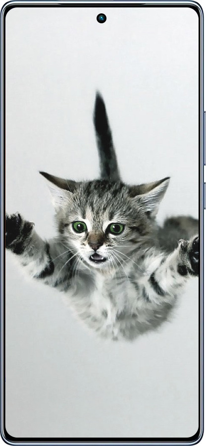 TPU чехол Летящий котёнок для Infinix Note 40 - 2322b-3707 изображение 