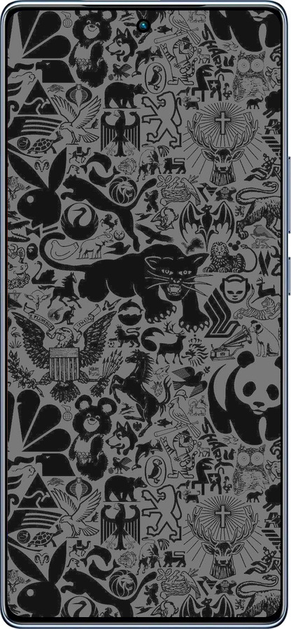 TPU чехол Чёрно-серый стикер бомбинг для Infinix Note 40 - 2432b-3707 изображение 