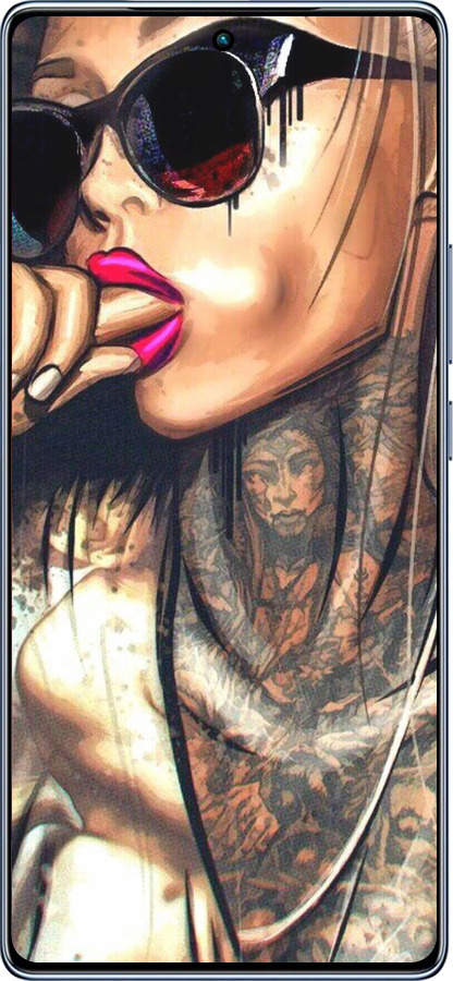 TPU чехол Девушка в тату для Infinix Note 40 - 4001b-3707 изображение 