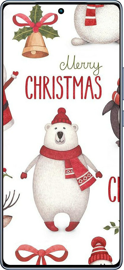 TPU чехол Merry Christmas для Infinix Note 40 - 4106b-3707 изображение 