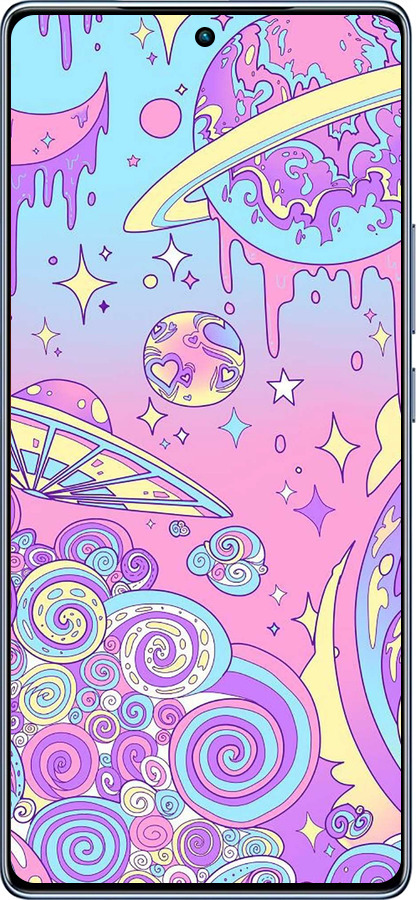 TPU чехол Розовая галактика для Infinix Note 40 - 4146b-3707 изображение 