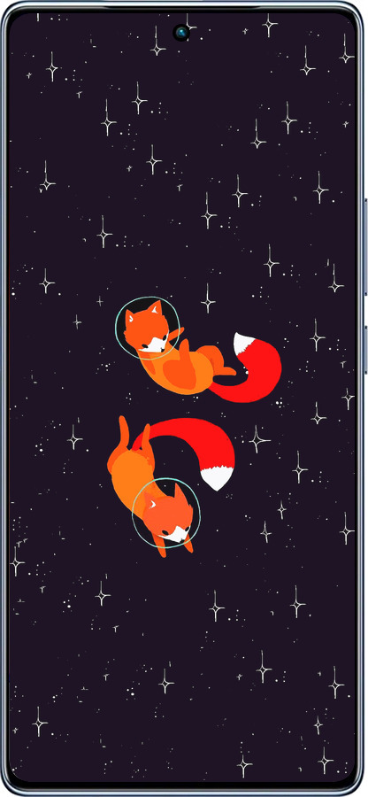 TPU чехол Лисички в космосе для Infinix Note 40 - 4519b-3707 изображение 