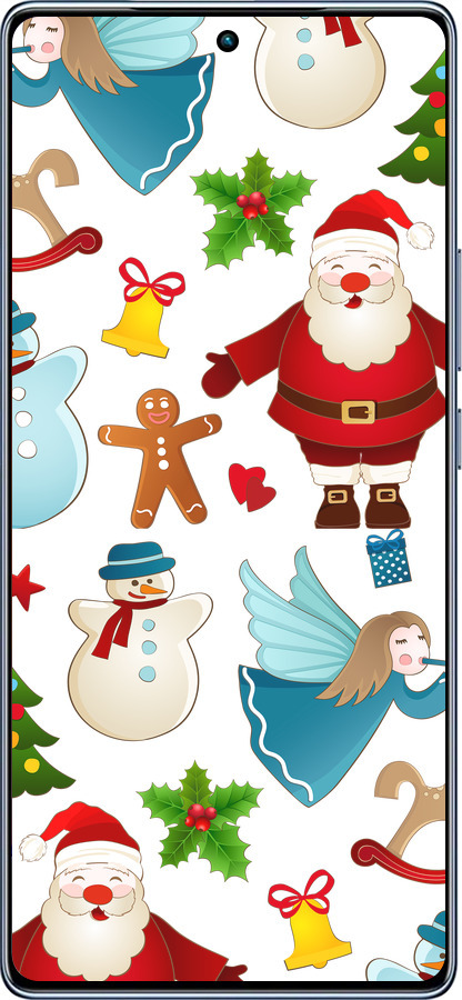 TPU чехол Новогодний 1 для Infinix Note 40 - 4614b-3707 изображение 