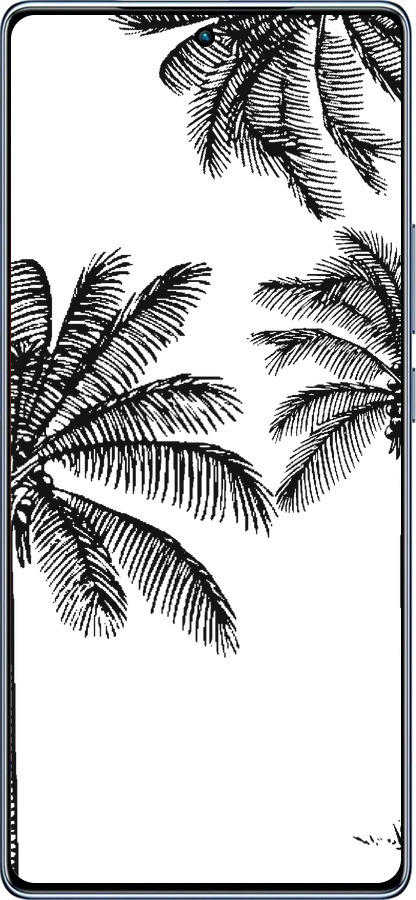 TPU чехол Пальмы1 для Infinix Note 40 - 4634b-3707 изображение 