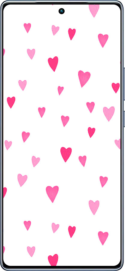 TPU чехол Сердечки 2 для Infinix Note 40 - 4763b-3707 изображение 