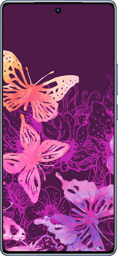 TPU чехол Бабочки v2 для Infinix Note 40 - 5475b-3707 изображение 