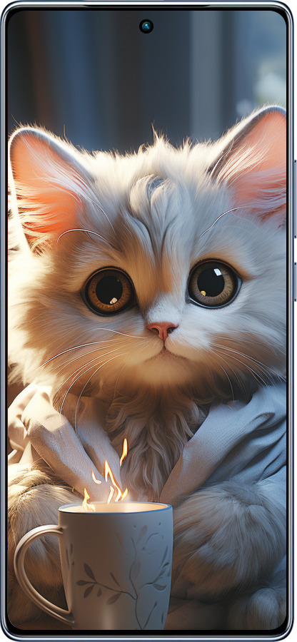 TPU чехол White cat для Infinix Note 40 - 5646b-3707 изображение 