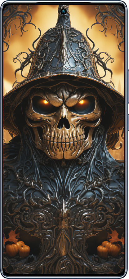 TPU чехол Череп 2 для Infinix Note 40 - 5652b-3707 изображение 