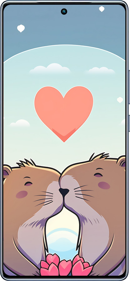 TPU чехол Капибара любовь для Infinix Note 40 - 6027b-3707 изображение 