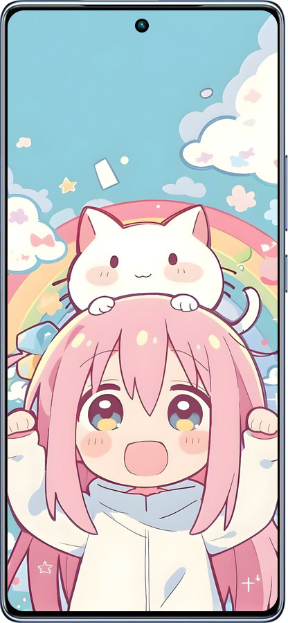 TPU чехол Девочка аниме радуга для Infinix Note 40 - 6304b-3707 изображение 