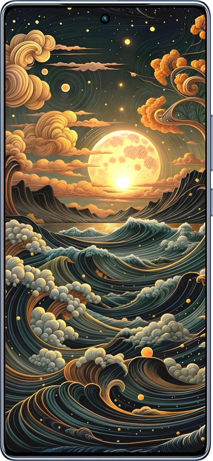 TPU чехол Арт волны для Infinix Note 40 - 6332b-3707 изображение 