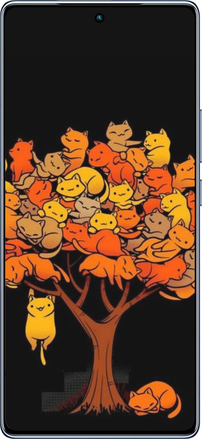 TPU чехол Дерево и котики для Infinix Note 40 - 6516b-3707 изображение 