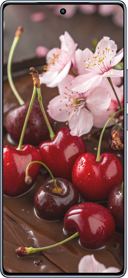 TPU чехол Вишня в шоколаде для Infinix Note 40 - 6698b-3707 изображение 