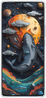 Силикон с усиленными углами чехол Кит в космосе для Infinix Note 40 - 6328sp-3707 изображение 