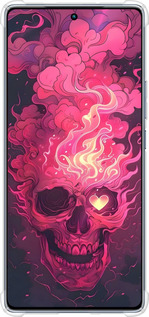 Силіконовий протиударний с посиленими кутами чехол Череп арт для Infinix Note 40 - 6385sp-3707 изображение 