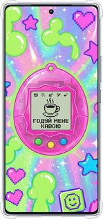 Силикон с усиленными углами чехол Y2K Aesthetic Retro Pet: Годуй мене кавою для Infinix Note 40 - 6784sp-3707 изображение 