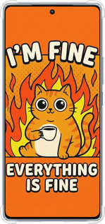 Силикон с усиленными углами чехол Funny Cat для Infinix Note 40 - 6786sp-3707 изображение 