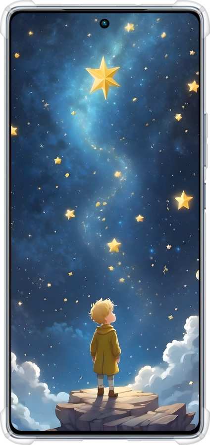 Силіконовий протиударний с посиленими кутами чехол Маленький принц для Infinix Note 40 - 6326sp-3707 изображение 