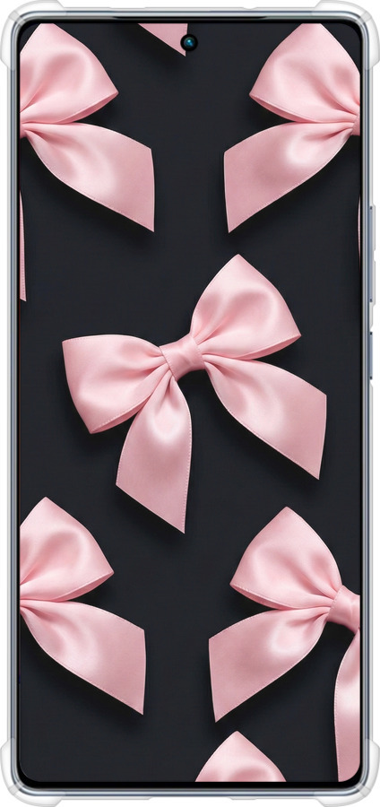 Силіконовий протиударний с посиленими кутами чехол Coquette Ribbons Dark Coquette для Infinix Note 40 - 6767sp-3707 изображение 