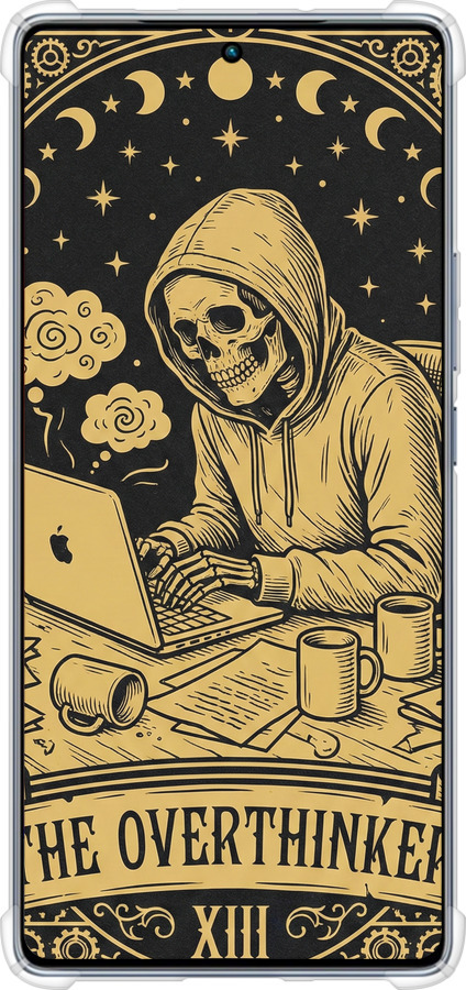 Силикон с усиленными углами чехол The Overthinker для Infinix Note 40 - 6774sp-3707 изображение 