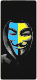 Силиконовый чехол Украинский анонимус для Infinix Note 50 Pro+ - 1062u-4041 изображение 