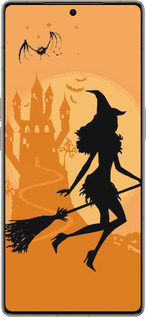 Силиконовый чехол Ведьма на метле для Infinix Note 50 Pro+ - 1184u-4041 изображение 