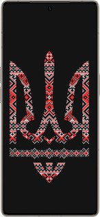 Силіконовий чехол Герб - вишиванка на чорному фоні для Infinix Note 50 Pro+ - 1196u-4041 изображение 