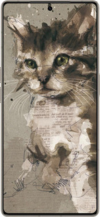 Силиконовый чехол Котёнок из пятен и линий для Infinix Note 50 Pro+ - 119u-4041 изображение 