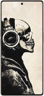 Силиконовый чехол Скелет-меломан v2 для Infinix Note 50 Pro+ - 1200u-4041 изображение 