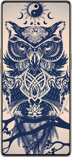 Силиконовый чехол Узорчатая сова для Infinix Note 50 Pro+ - 4000u-4041 изображение 