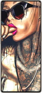 Силиконовый чехол Девушка в тату для Infinix Note 50 Pro+ - 4001u-4041 изображение 