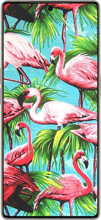 Силиконовый чехол Tropical background для Infinix Note 50 Pro+ - 4016u-4041 изображение 