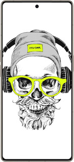 Силиконовый чехол Череп в очках и наушниках для Infinix Note 50 Pro+ - 4144u-4041 изображение 