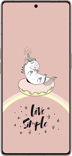 Силіконовий чехол Єдиноріжка в пончику  для Infinix Note 50 Pro+ - 4282u-4041 изображение 