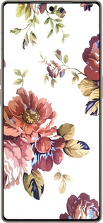 Силиконовый чехол Vintage flowers для Infinix Note 50 Pro+ - 4333u-4041 изображение 
