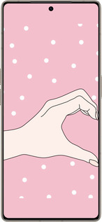 Силіконовий чехол Половинка серця для Infinix Note 50 Pro+ - 4340u-4041 изображение 