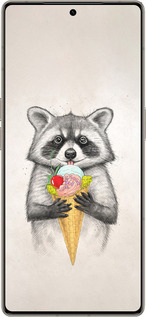 Силиконовый чехол Енотик с мороженым для Infinix Note 50 Pro+ - 4602u-4041 изображение 