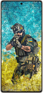 Силиконовый чехол Воин ЗСУ для Infinix Note 50 Pro+ - 5311u-4041 изображение 