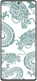 Силиконовый чехол Дракон для Infinix Note 50 Pro+ - 5476u-4041 изображение 