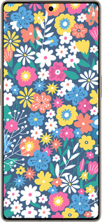 Силіконовий чехол Квітковий фон v4 для Infinix Note 50 Pro+ - 5494u-4041 изображение 