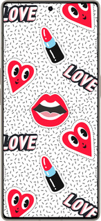 Силиконовый чехол Стикеры v3 для Infinix Note 50 Pro+ - 5502u-4041 изображение 