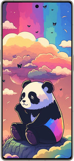 Силиконовый чехол Панда в облаках для Infinix Note 50 Pro+ - 5585u-4041 изображение 
