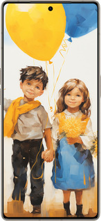 Силиконовый чехол Дети с шариками для Infinix Note 50 Pro+ - 5659u-4041 изображение 