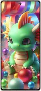 Силиконовый чехол Веселый дракончик для Infinix Note 50 Pro+ - 5812u-4041 изображение 