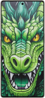 Силиконовый чехол Зелёный дракон для Infinix Note 50 Pro+ - 5816u-4041 изображение 