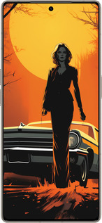 Силиконовый чехол Чехол для телефона Девушка возле автомобиля для Infinix Note 50 Pro+ - 5946u-4041 изображение 