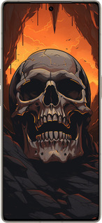 Силиконовый чехол Череп в пещере для Infinix Note 50 Pro+ - 5959u-4041 изображение 